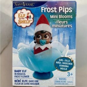 The Elf on the Shelf Frost Pips 2” Mini Blooms Girl Brown Eyes New!